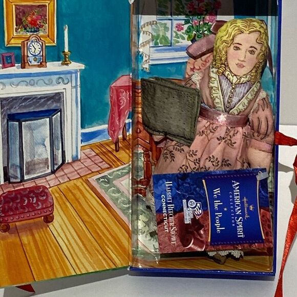 Hallmark We The People Connecticut U.S. State Quarter Harriet Beecher Stowe Doll - Picture 1 of 9